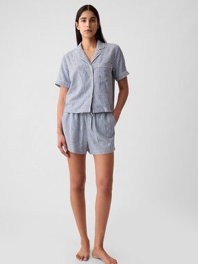 GAP linen blend PJ Shirt